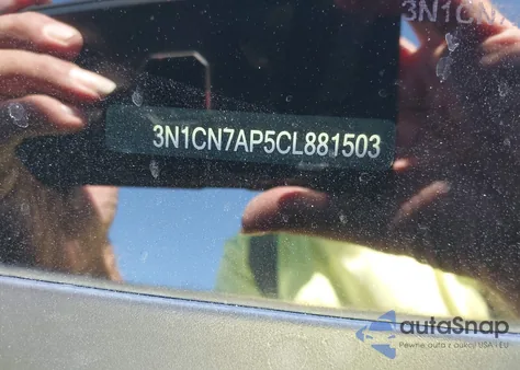 2012 Nissan Versa 1.6 Sv z USA, uszkodzony, nr VIN 3N1CN7AP5CL881503